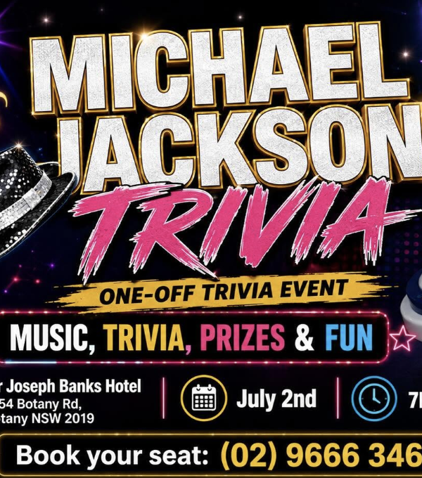 Michael Jackson Trivia Night at Sir Joseph Banks Hotel